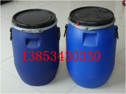 60升蘭色化工桶，60L卡子桶，60升包箍塑料桶新利塑業(yè)生產(chǎn).